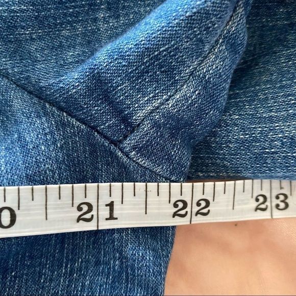 Contrast denim jean jacket blue size 11 VGUC - Picture 7 of 7